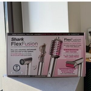 Shark FlexFusion Hair Dryer and Curler - Silver